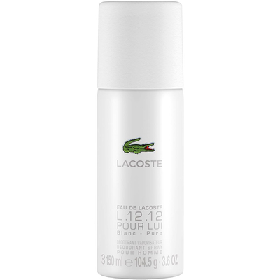 Дезодорант Lacoste Eau De L.12.12 Blanc для мужчин  - deo spray 150 ml