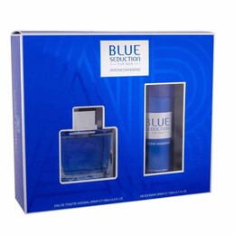 Набор Antonio Banderas Blue Seduction для мужчин  - set (edt 100 ml + deo spray 150 ml)
