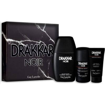 Набор Guy Laroche Drakkar Noir для мужчин  - set (edt 100 ml + sh/g 50 ml + deo stick 75 ml)