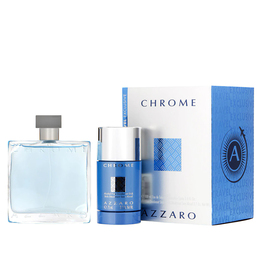 Набор Azzaro Chrome для мужчин  - set (edt 100 ml + deo stick 75 ml)