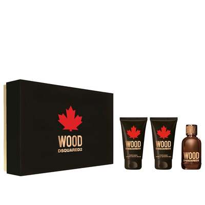 Набір Dsquared2 Wood Pour Homme для чоловіків (оригінал) - set (edt 100 ml + sh/g 50 ml + a/sh 50 ml)