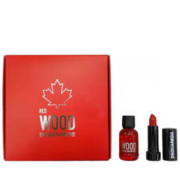 Набір Dsquared2 Red Wood pour Femme для жінок  - set (edt 5 ml mini + lipstick 1.2 g)