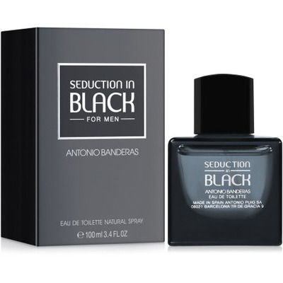 Туалетна вода Antonio Banderas Seduction in Black для чоловіків (оригінал) - edt 100 ml
