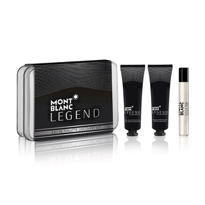 Набір Montblanc Legend для чоловіків  - mini set (edt 7.5 ml + sh/g 30 ml + a/sh 30 ml)